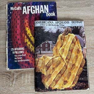 Lot of two vintage afghan magazines